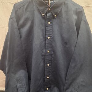 Ralph Lauren Men's Dark Blue Button Down Shirt